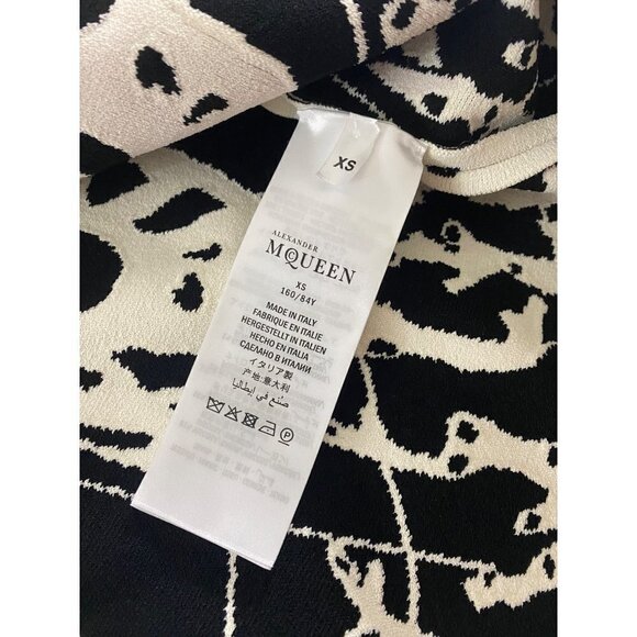 Alexander McQueen Womens Sleeveless Shell Jacqured Midi Dress - XS - Picture 13 of 16